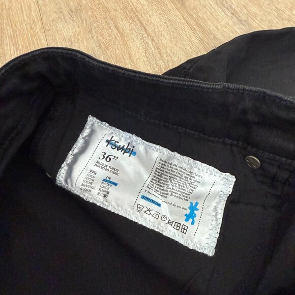 KSUBI 'Van Winkle' Distressed Denim - 36" - BLACK - Picture 3 of 7